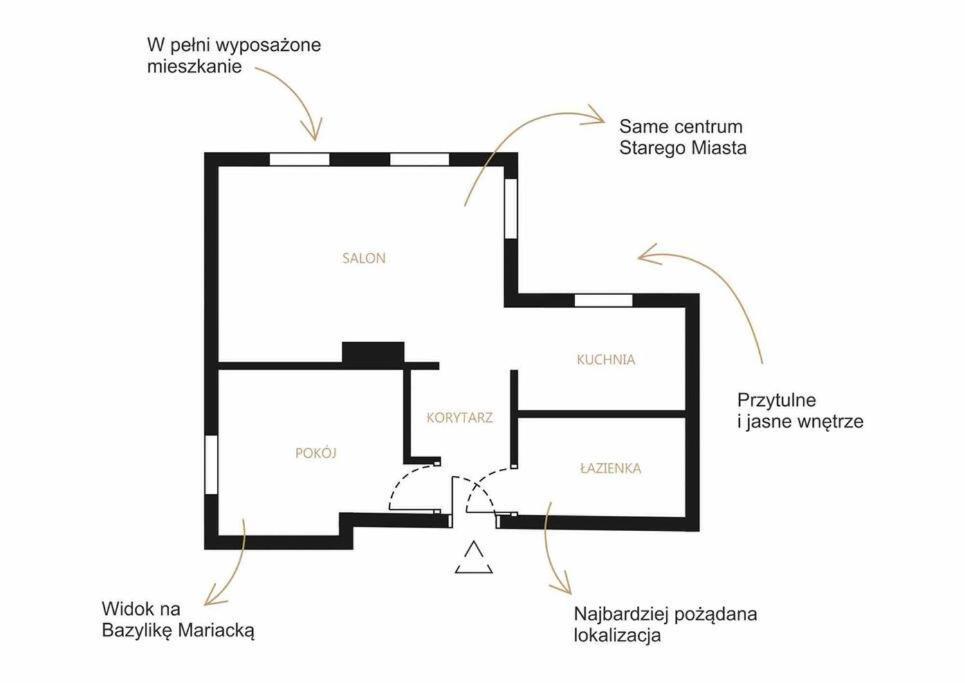 Апартаменты Urokliwy Apartament Гданьск Экстерьер фото